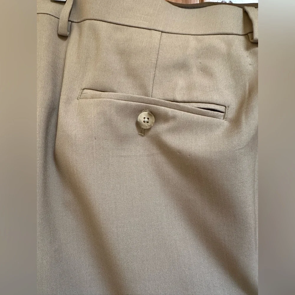 Haggar Men's Khaki Dress Pants - Picture 3 of 8
